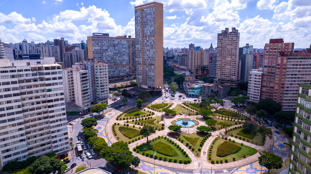 Vista aérea da Praça Raul Soares — centro de Belo Horizonte